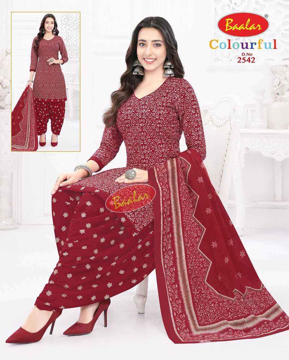 Baalar Colourful Vol 25 Wholesale Patiyala Design Cotton Dress Material ( 36 pcs Catalogue )
