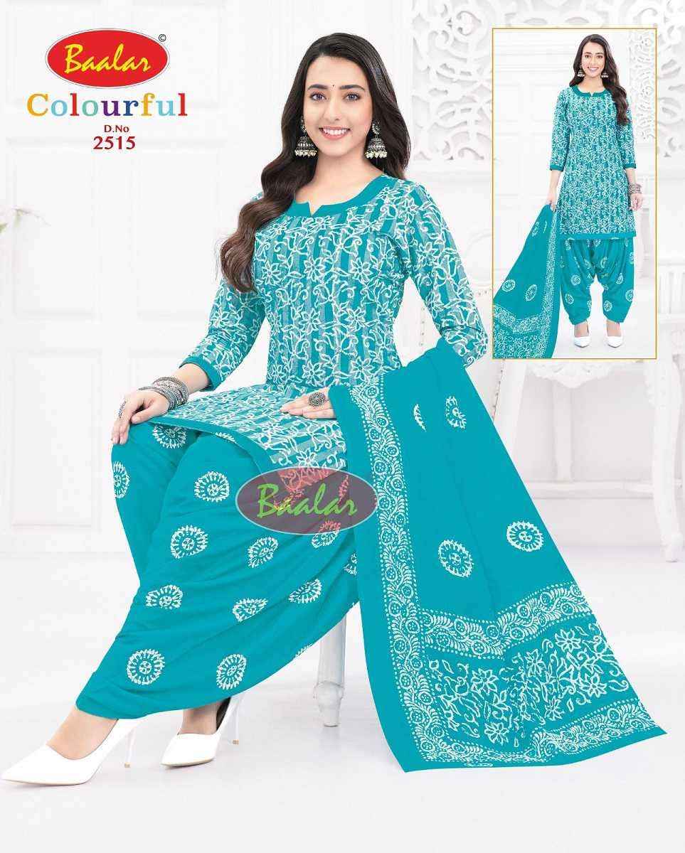 Baalar Colourful Vol 25 Wholesale Patiyala Design Cotton Dress Material ( 36 pcs Catalogue )