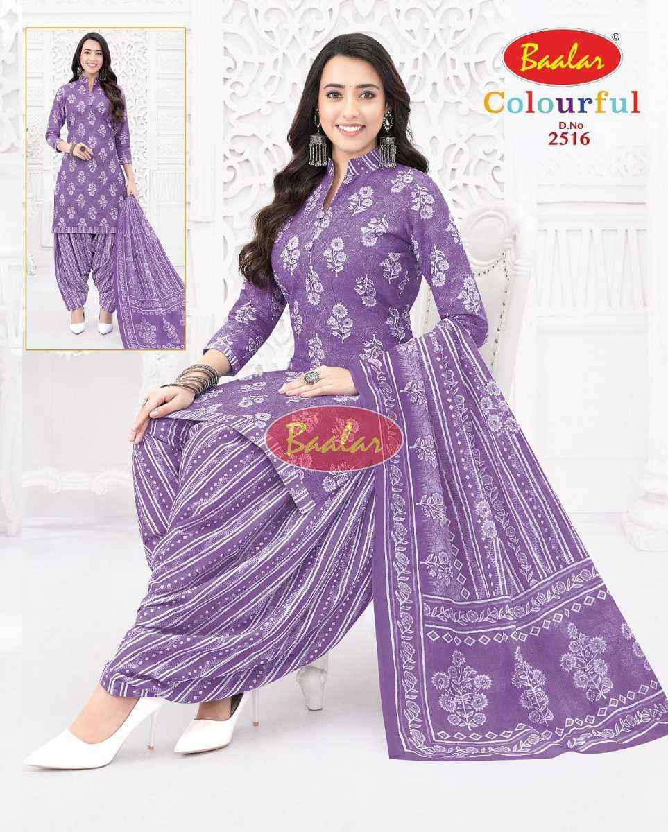 Baalar Colourful Vol 25 Wholesale Patiyala Design Cotton Dress Material ( 36 pcs Catalogue )