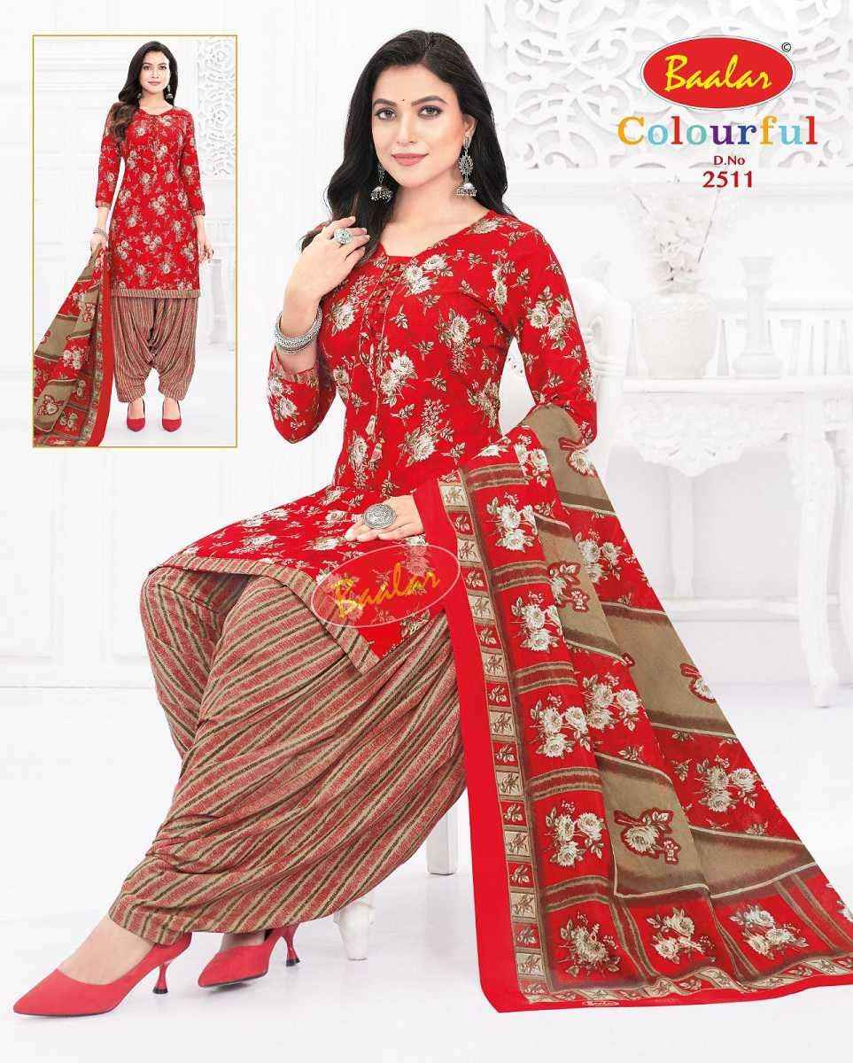 Baalar Colourful Vol 25 Wholesale Patiyala Design Cotton Dress Material ( 36 pcs Catalogue )