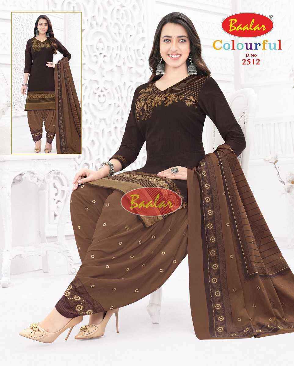 Baalar Colourful Vol 25 Wholesale Patiyala Design Cotton Dress Material ( 36 pcs Catalogue )