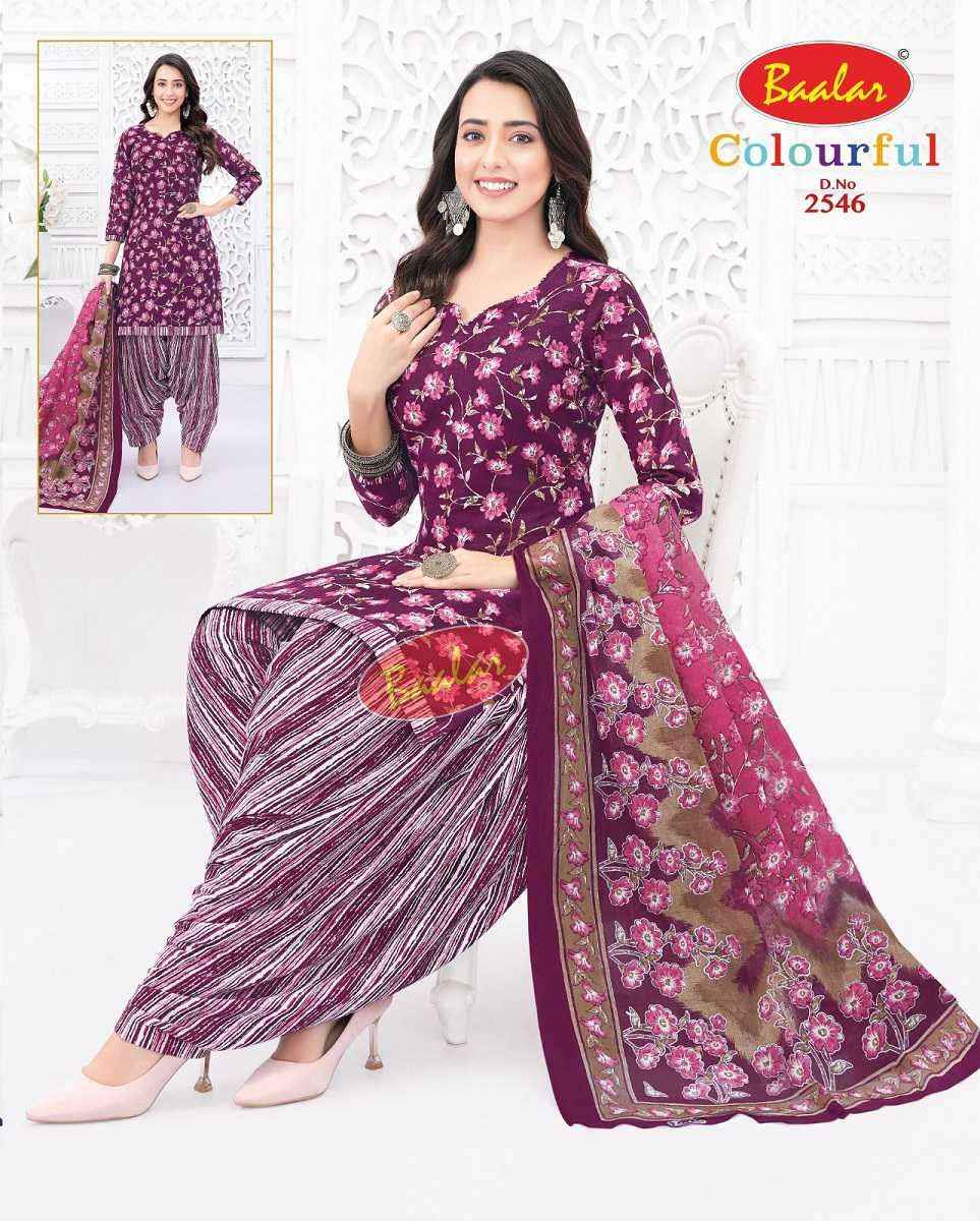 Baalar Colourful Vol 25 Wholesale Patiyala Design Cotton Dress Material ( 36 pcs Catalogue )