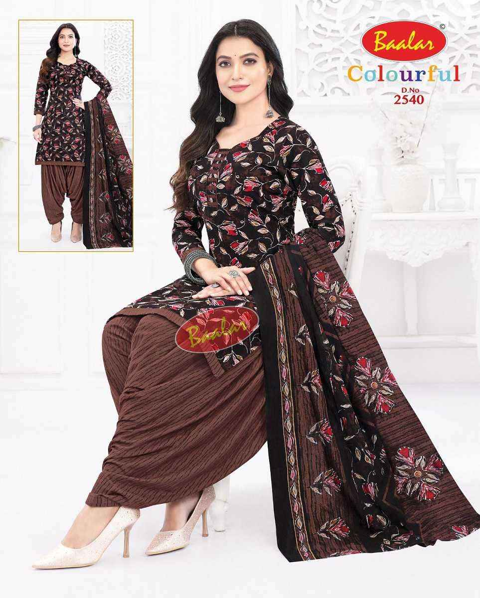 Baalar Colourful Vol 25 Wholesale Patiyala Design Cotton Dress Material ( 36 pcs Catalogue )