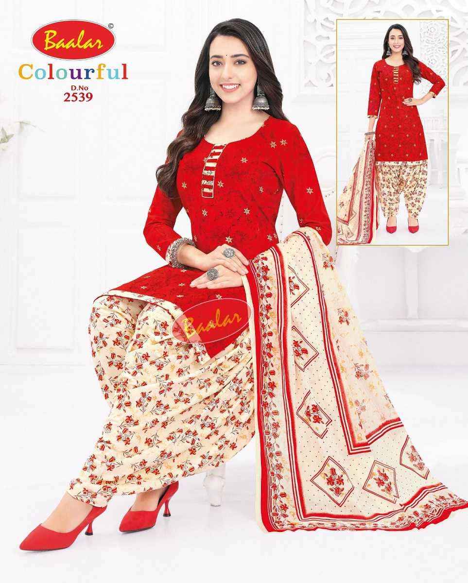 Baalar Colourful Vol 25 Wholesale Patiyala Design Cotton Dress Material ( 36 pcs Catalogue )