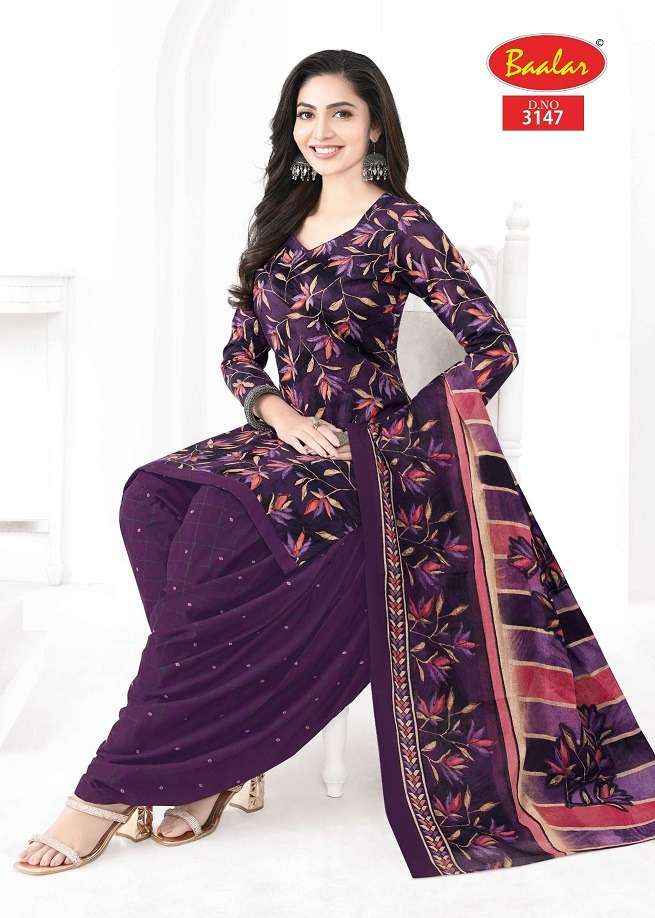 Baalar Cotton Zaara Patiyala Vol 31 Wholesale Pure Cotton Dress Material ( 18 Pcs Catalogue )