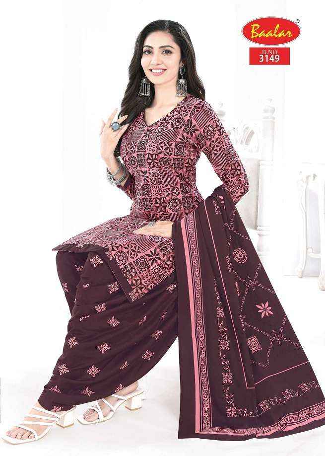 Baalar Cotton Zaara Patiyala Vol 31 Wholesale Pure Cotton Dress Material ( 18 Pcs Catalogue )