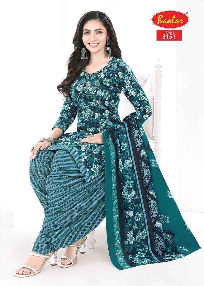Baalar Cotton Zaara Patiyala Vol 31 Wholesale Pure Cotton Dress Material ( 18 Pcs Catalogue )
