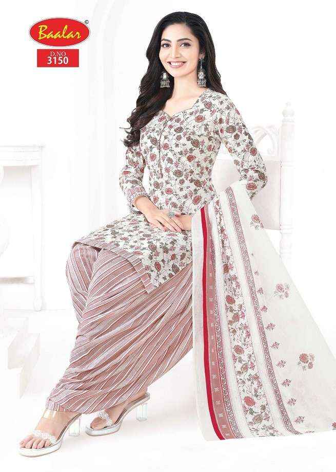 Baalar Cotton Zaara Patiyala Vol 31 Wholesale Pure Cotton Dress Material ( 18 Pcs Catalogue )