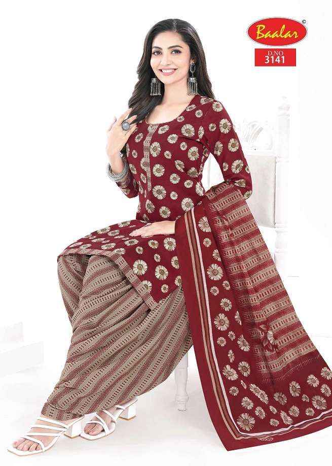 Baalar Cotton Zaara Patiyala Vol 31 Wholesale Pure Cotton Dress Material ( 18 Pcs Catalogue )