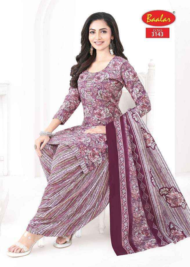 Baalar Cotton Zaara Patiyala Vol 31 Wholesale Pure Cotton Dress Material ( 18 Pcs Catalogue )