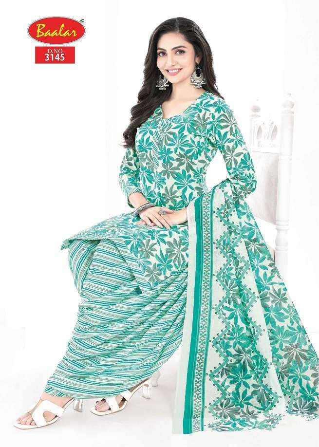 Baalar Cotton Zaara Patiyala Vol 31 Wholesale Pure Cotton Dress Material ( 18 Pcs Catalogue )