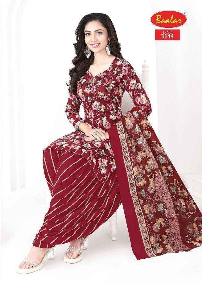 Baalar Cotton Zaara Patiyala Vol 31 Wholesale Pure Cotton Dress Material ( 18 Pcs Catalogue )