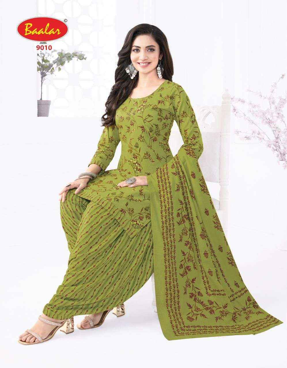 BAALAR CRISTAL PATIYALA VOL 9 COTTON PRINTED SALWAR KAMEEZ WHOLESALE PRICE ( 15 PCS CATALOG )