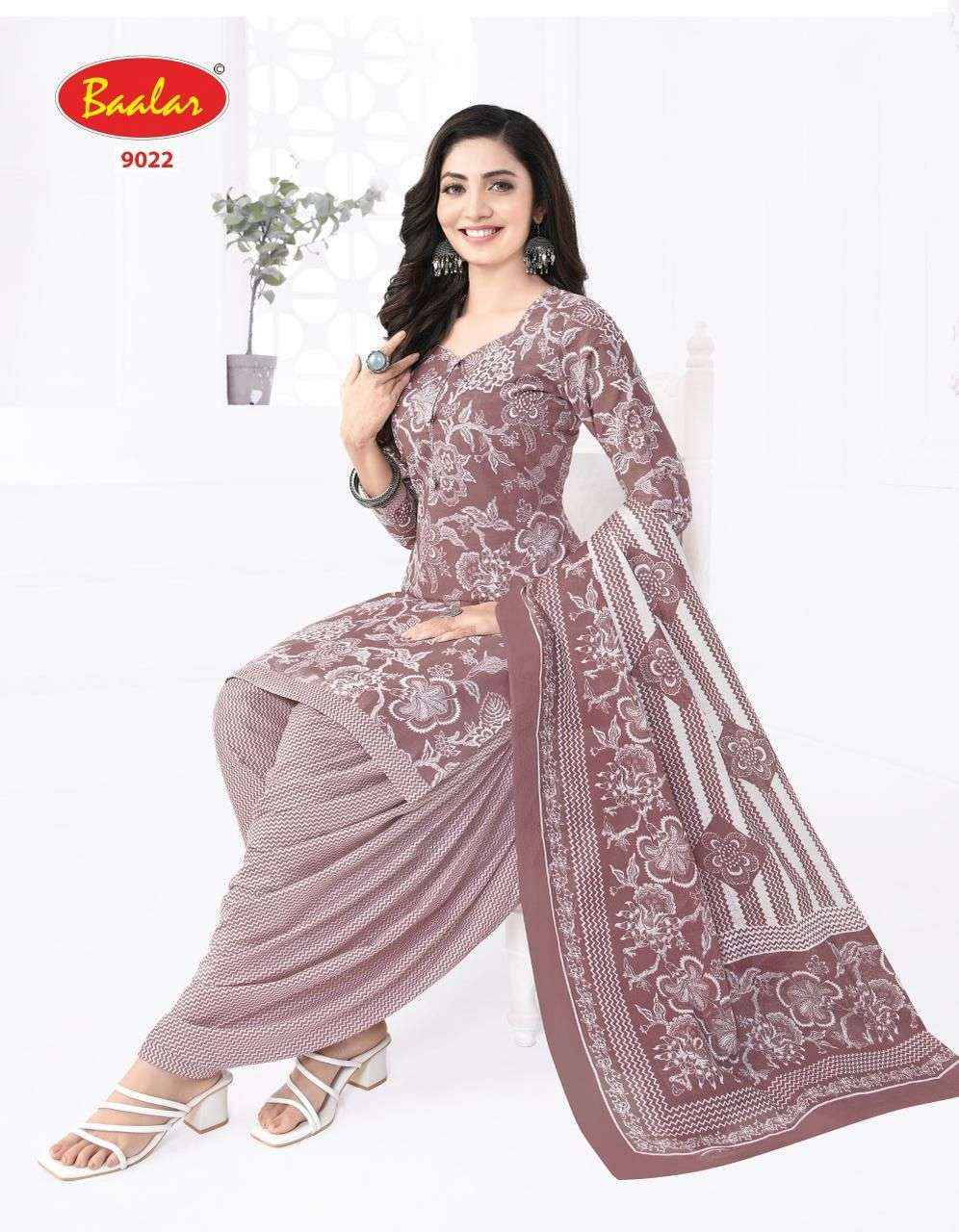 BAALAR CRISTAL PATIYALA VOL 9 COTTON PRINTED SALWAR KAMEEZ WHOLESALE PRICE ( 15 PCS CATALOG )