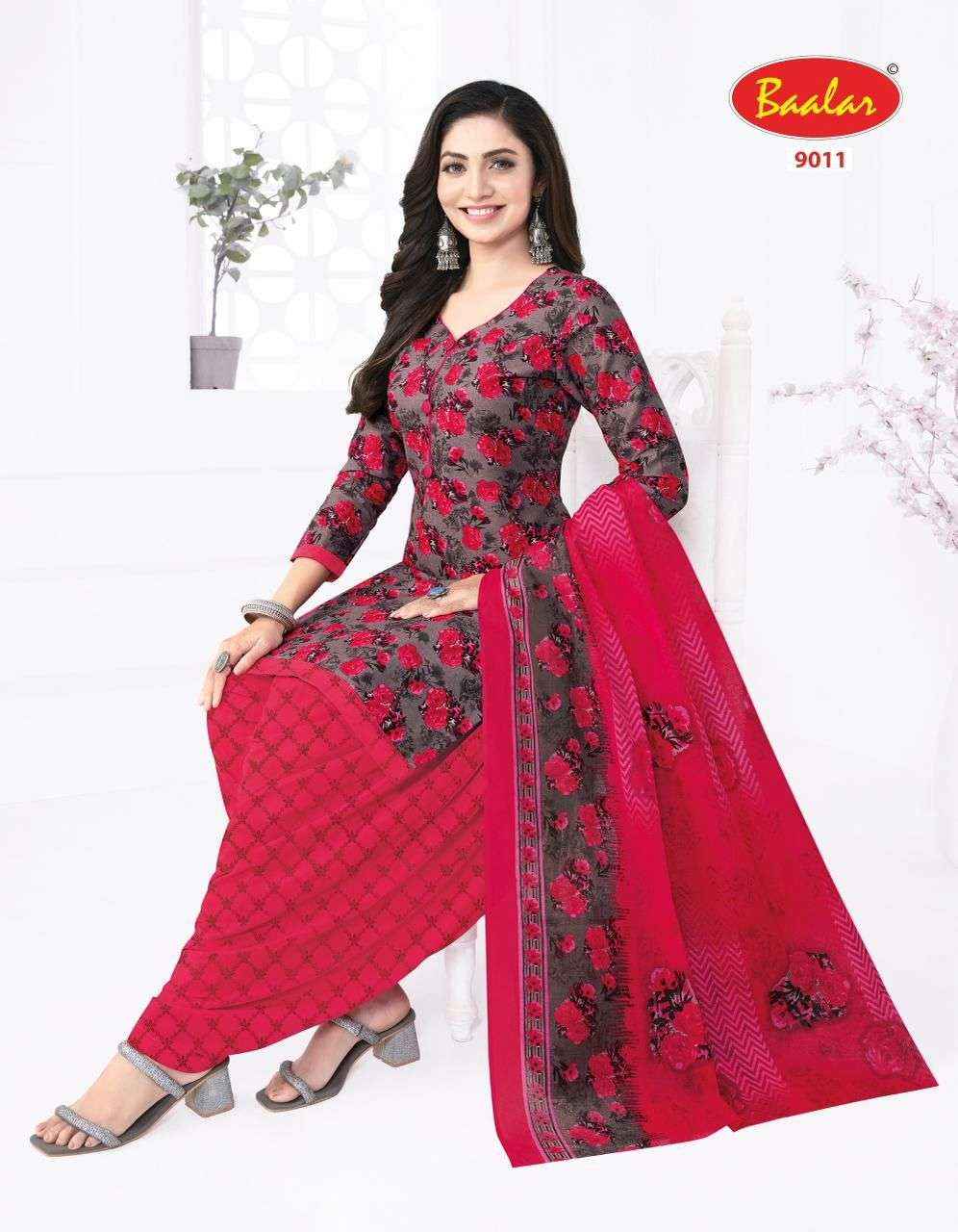 BAALAR CRISTAL PATIYALA VOL 9 COTTON PRINTED SALWAR KAMEEZ WHOLESALE PRICE ( 15 PCS CATALOG )