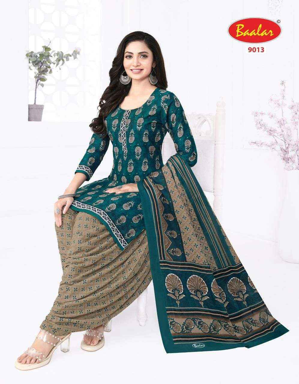 BAALAR CRISTAL PATIYALA VOL 9 COTTON PRINTED SALWAR KAMEEZ WHOLESALE PRICE ( 15 PCS CATALOG )