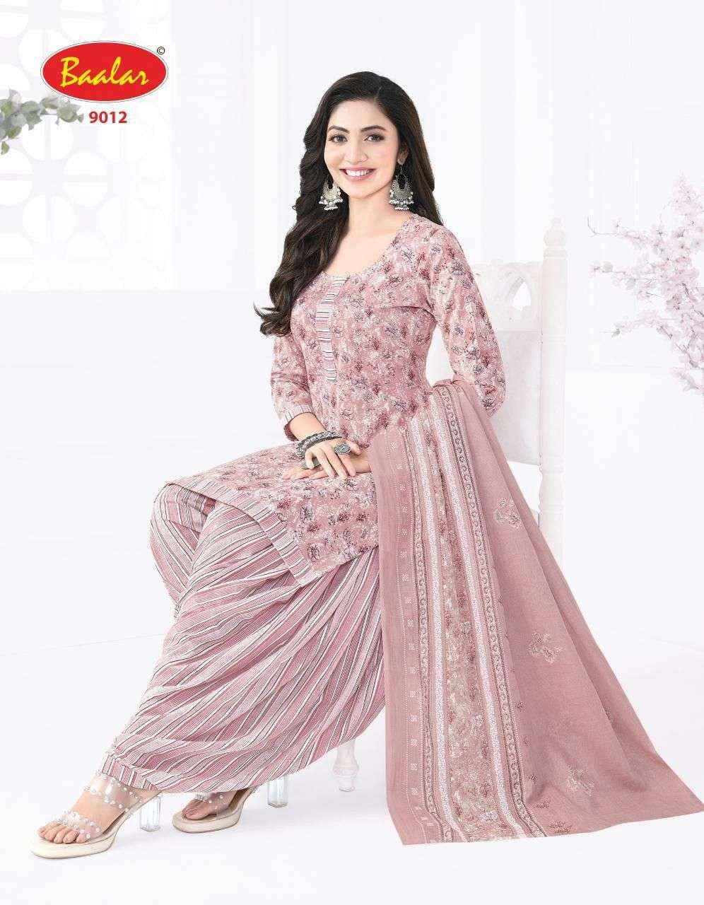 BAALAR CRISTAL PATIYALA VOL 9 COTTON PRINTED SALWAR KAMEEZ WHOLESALE PRICE ( 15 PCS CATALOG )