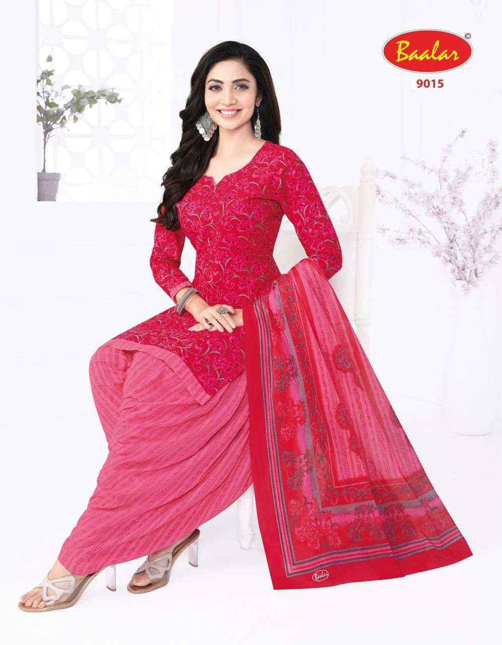 BAALAR CRISTAL PATIYALA VOL 9 COTTON PRINTED SALWAR KAMEEZ WHOLESALE PRICE ( 15 PCS CATALOG )