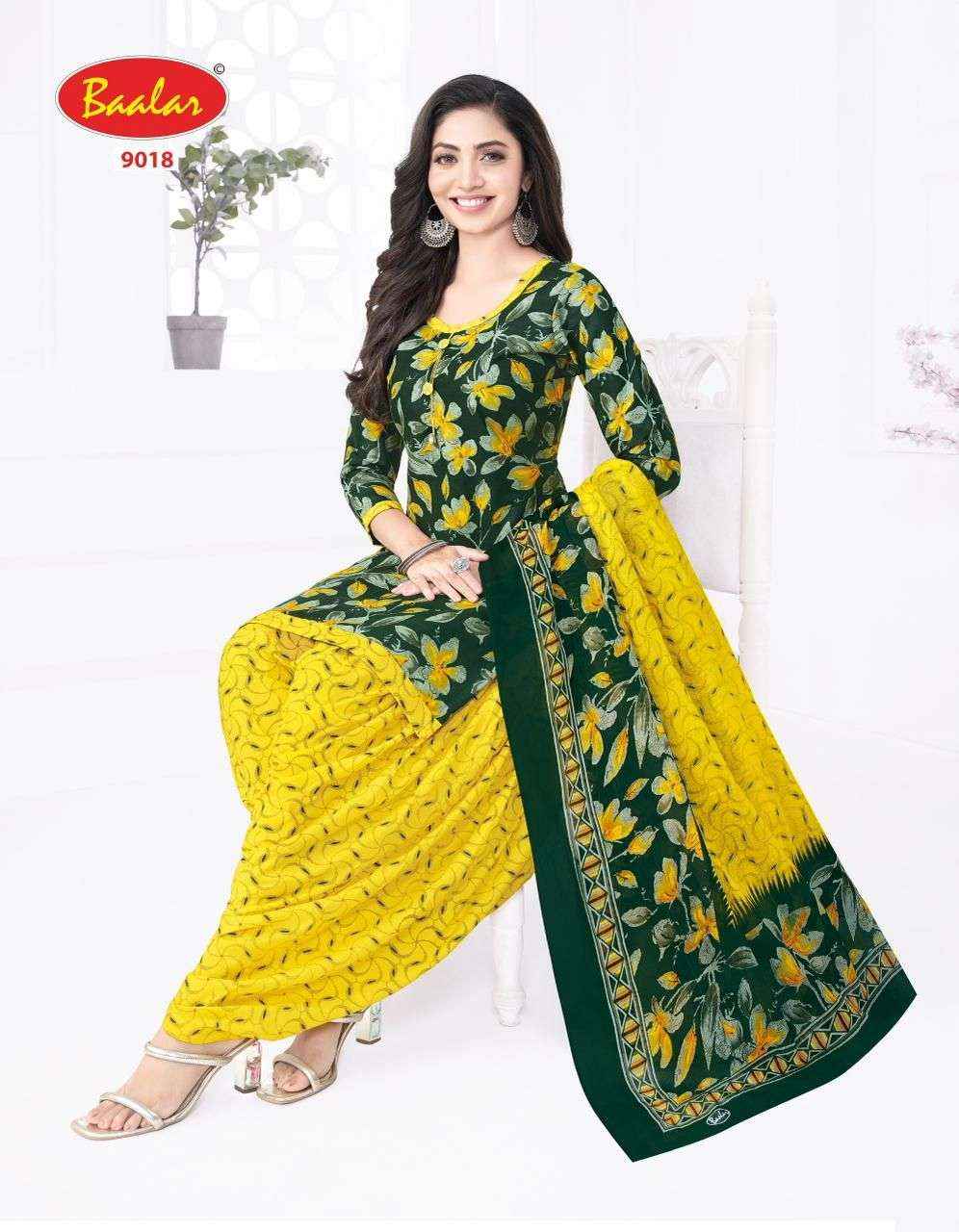 BAALAR CRISTAL PATIYALA VOL 9 COTTON PRINTED SALWAR KAMEEZ WHOLESALE PRICE ( 15 PCS CATALOG )