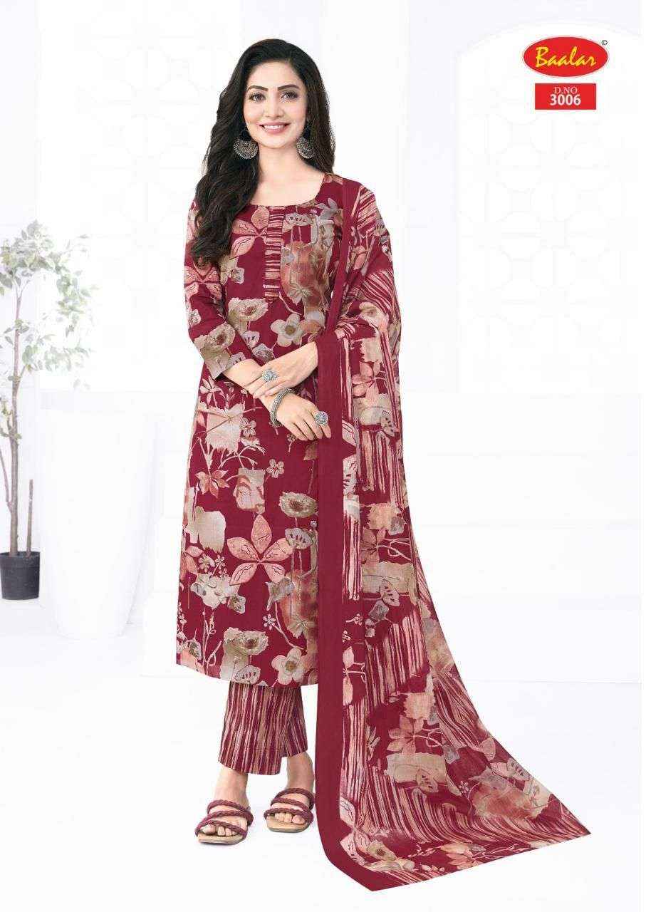 BAALAR KASHMIR COTTON VOL 3 WHOLESALE LAWN COTTON DIGITAL PRINT SUIT ( 12 PCS CATALOGUE )