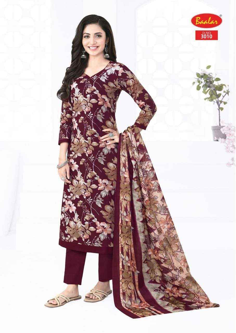 BAALAR KASHMIR COTTON VOL 3 WHOLESALE LAWN COTTON DIGITAL PRINT SUIT ( 12 PCS CATALOGUE )