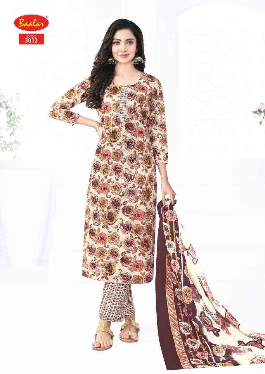 BAALAR KASHMIR COTTON VOL 3 WHOLESALE LAWN COTTON DIGITAL PRINT SUIT ( 12 PCS CATALOGUE )