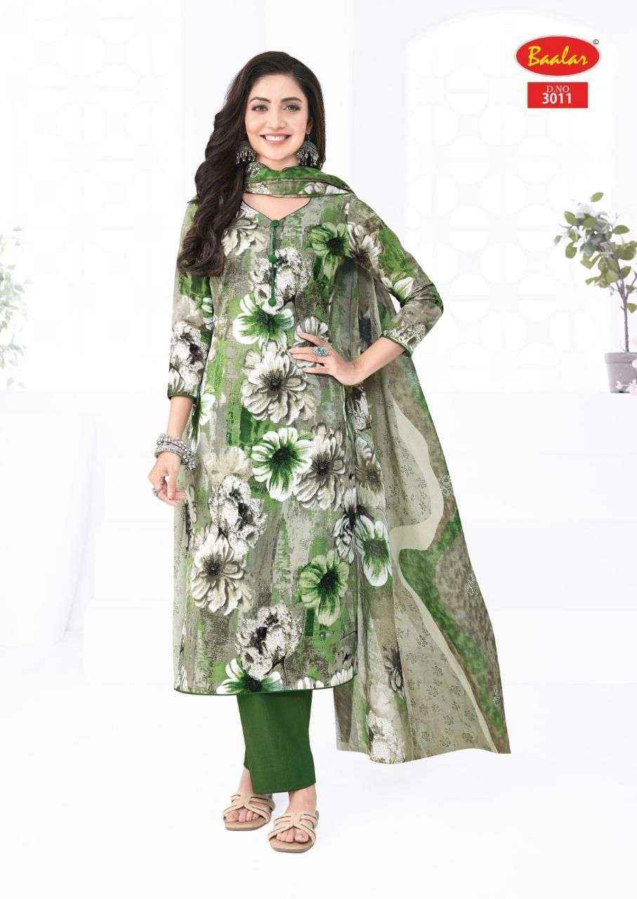 BAALAR KASHMIR COTTON VOL 3 WHOLESALE LAWN COTTON DIGITAL PRINT SUIT ( 12 PCS CATALOGUE )