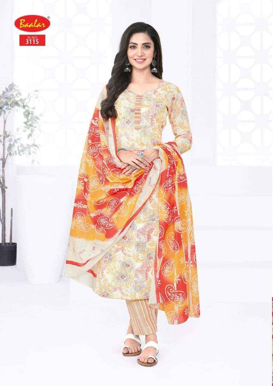 BAALAR KASHMIR COTTON VOL 3 WHOLESALE LAWN COTTON DIGITAL PRINT SUIT ( 12 PCS CATALOGUE )