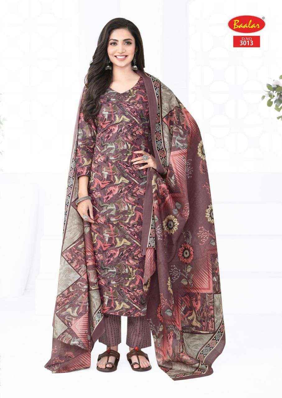 BAALAR KASHMIR COTTON VOL 3 WHOLESALE LAWN COTTON DIGITAL PRINT SUIT ( 12 PCS CATALOGUE )