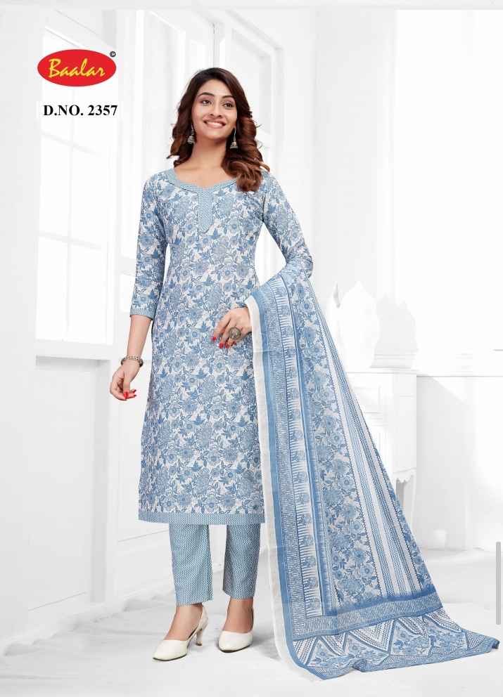 BAALAR ZUBEDA VOL 23 WHOLESALE PURE COTTON SALWAR KAMEEZ ( 15 PCS CATALOGUE )