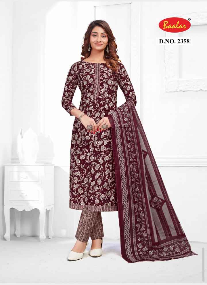 BAALAR ZUBEDA VOL 23 WHOLESALE PURE COTTON SALWAR KAMEEZ ( 15 PCS CATALOGUE )