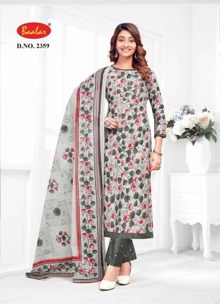 BAALAR ZUBEDA VOL 23 WHOLESALE PURE COTTON SALWAR KAMEEZ ( 15 PCS CATALOGUE )