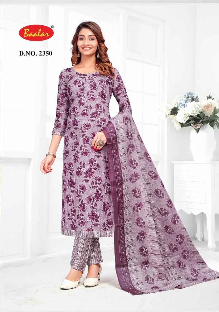 BAALAR ZUBEDA VOL 23 WHOLESALE PURE COTTON SALWAR KAMEEZ ( 15 PCS CATALOGUE )