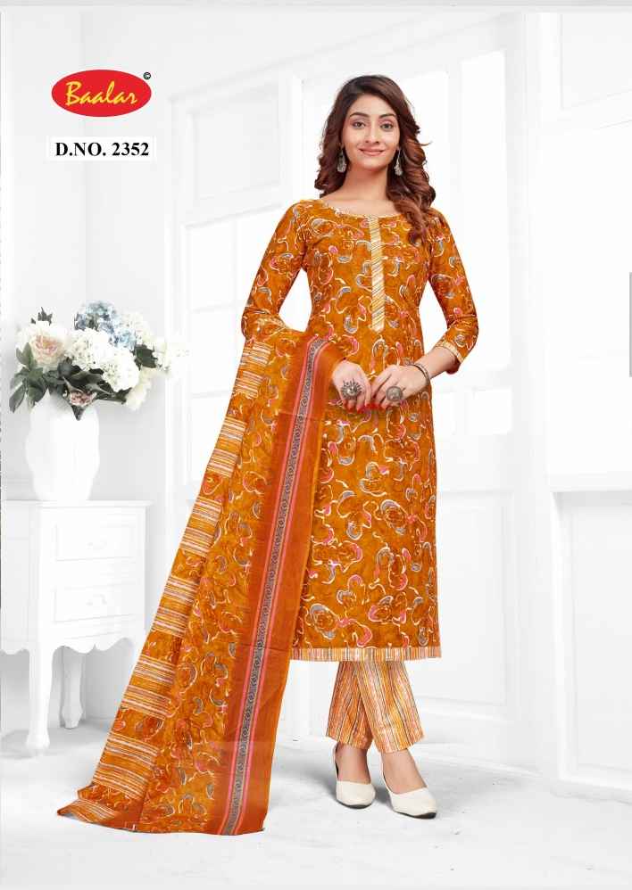 BAALAR ZUBEDA VOL 23 WHOLESALE PURE COTTON SALWAR KAMEEZ ( 15 PCS CATALOGUE )