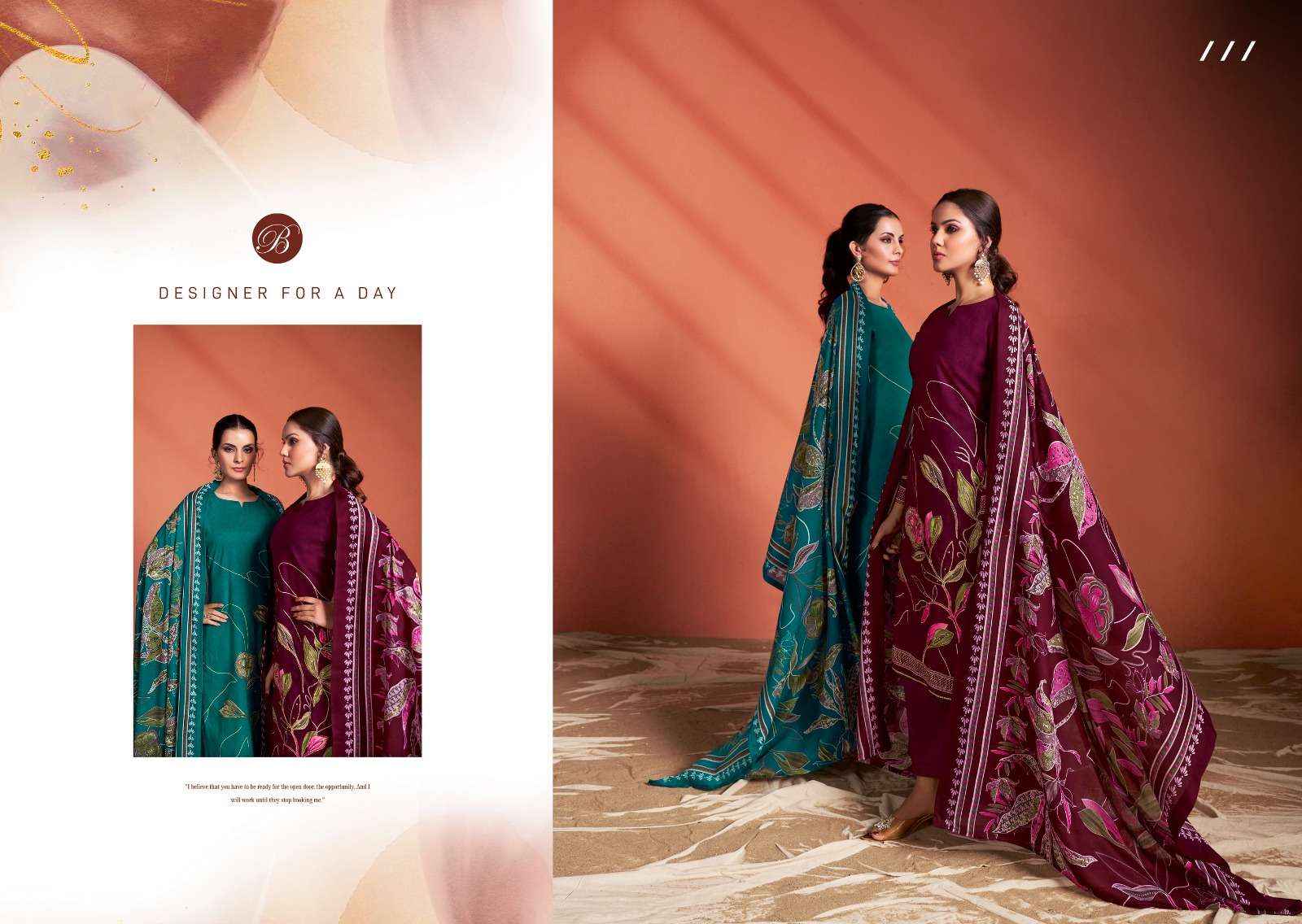 Belliza Samaira Vol 2 Unstitch Fancy Ladies Suit Salwar Kameez Wholesale Price ( 6 Pcs Catalog )