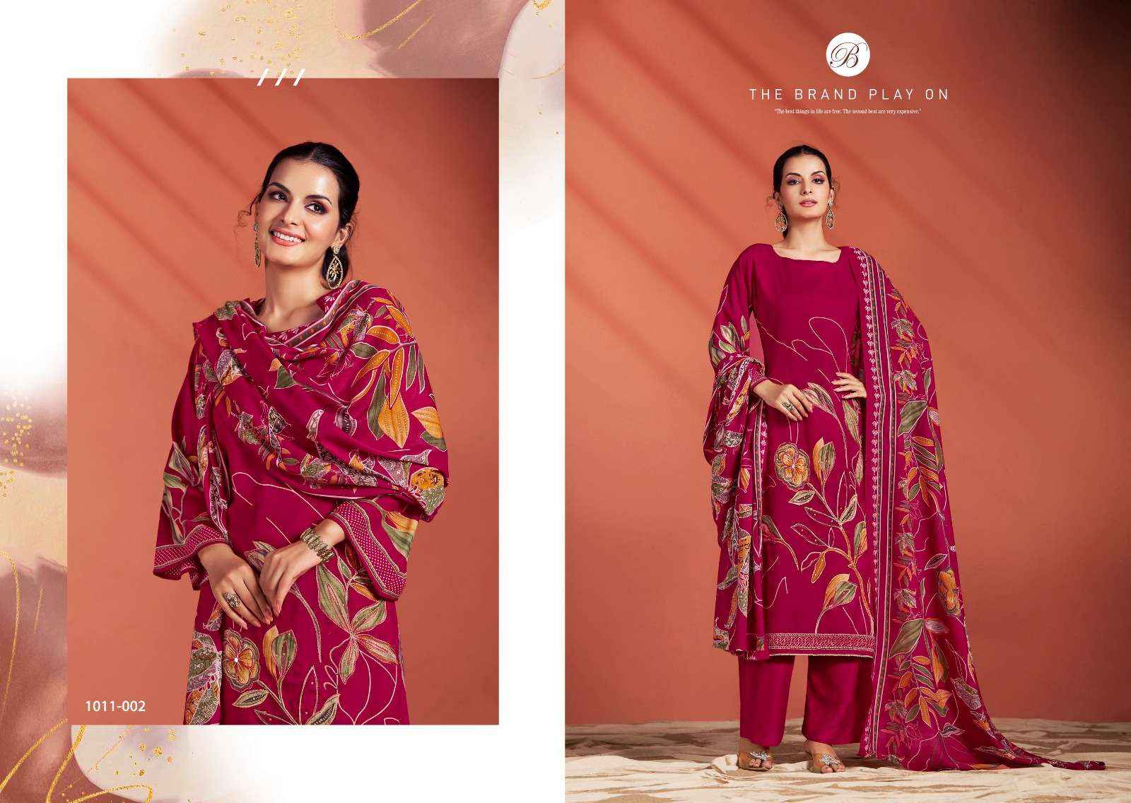 Belliza Samaira Vol 2 Unstitch Fancy Ladies Suit Salwar Kameez Wholesale Price ( 6 Pcs Catalog )