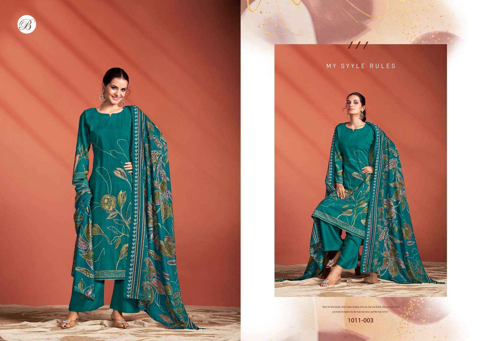 Belliza Samaira Vol 2 Unstitch Fancy Ladies Suit Salwar Kameez Wholesale Price ( 6 Pcs Catalog )