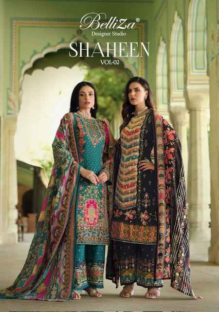 Belliza Shaheen Vol 2 Viscouse Reyon Salwar Kameez Wholesale Price ( 8 pcs Catalog )