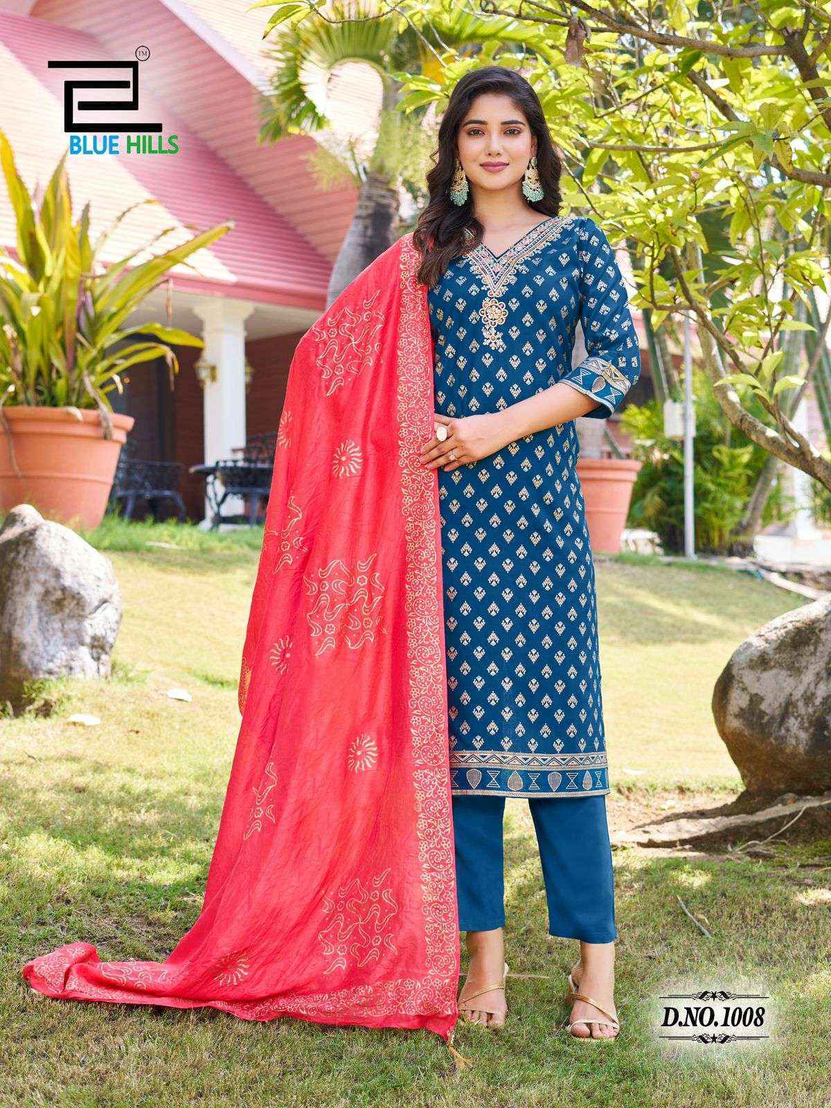 Blue Hills Lakshmi Rayon Kurti Combo 8 pcs Catalogue