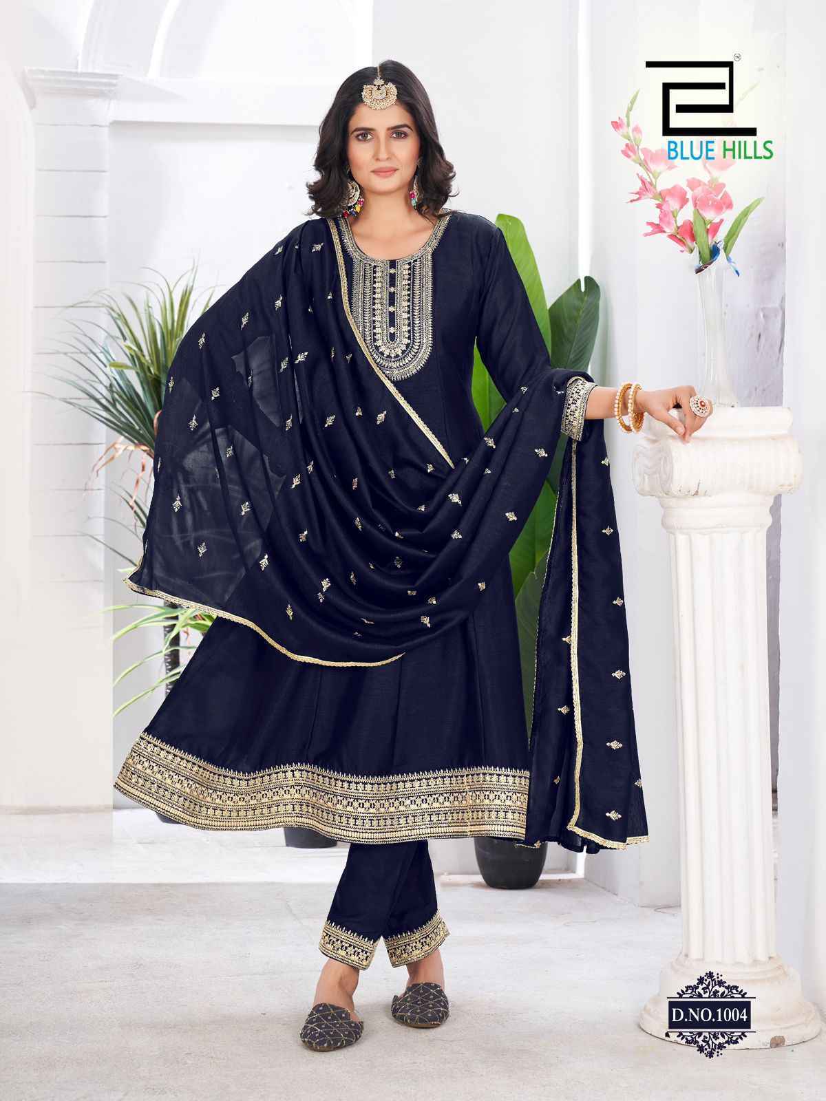Blue Hills Taj Mahal Wholesale Vichitra Kurti Combo ( 6 pcs Catalogue )