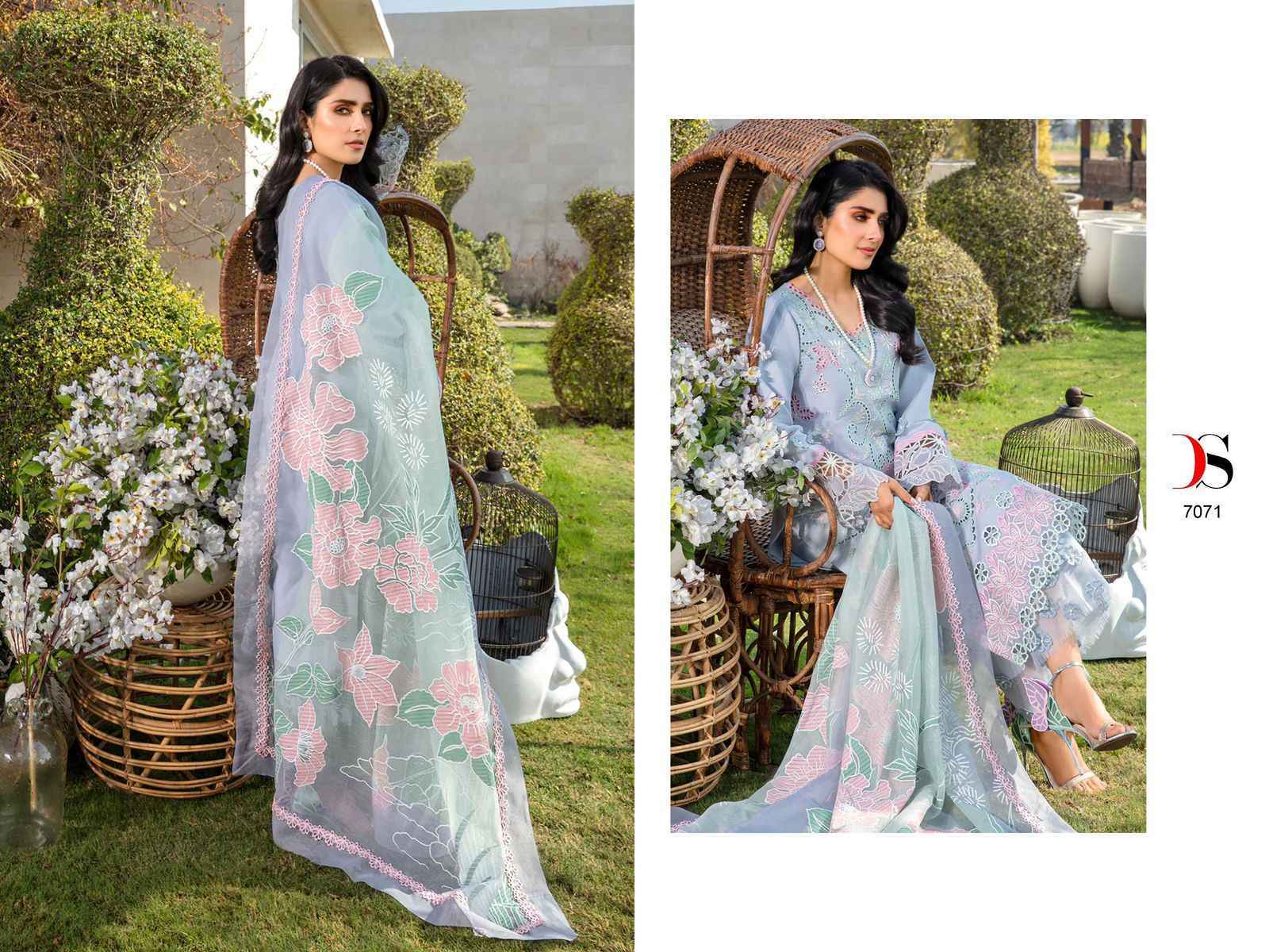 Deepsy Rangrasiya Premium Lawn 24-3 Cotton Salwar Kameez Wholesale Price ( 4 Pcs Catalog )