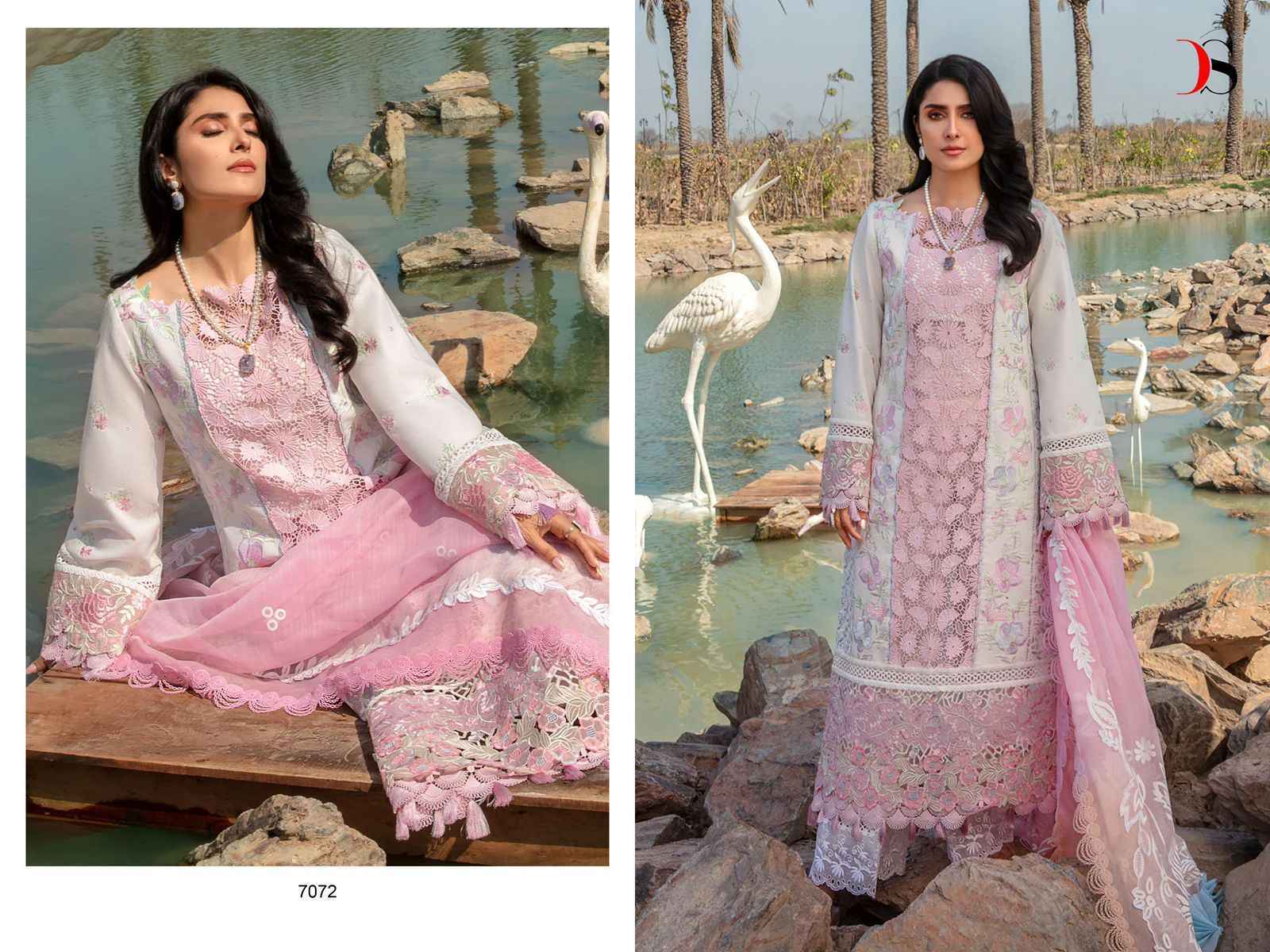 Deepsy Rangrasiya Premium Lawn 24-3 Cotton Salwar Kameez Wholesale Price ( 4 Pcs Catalog )