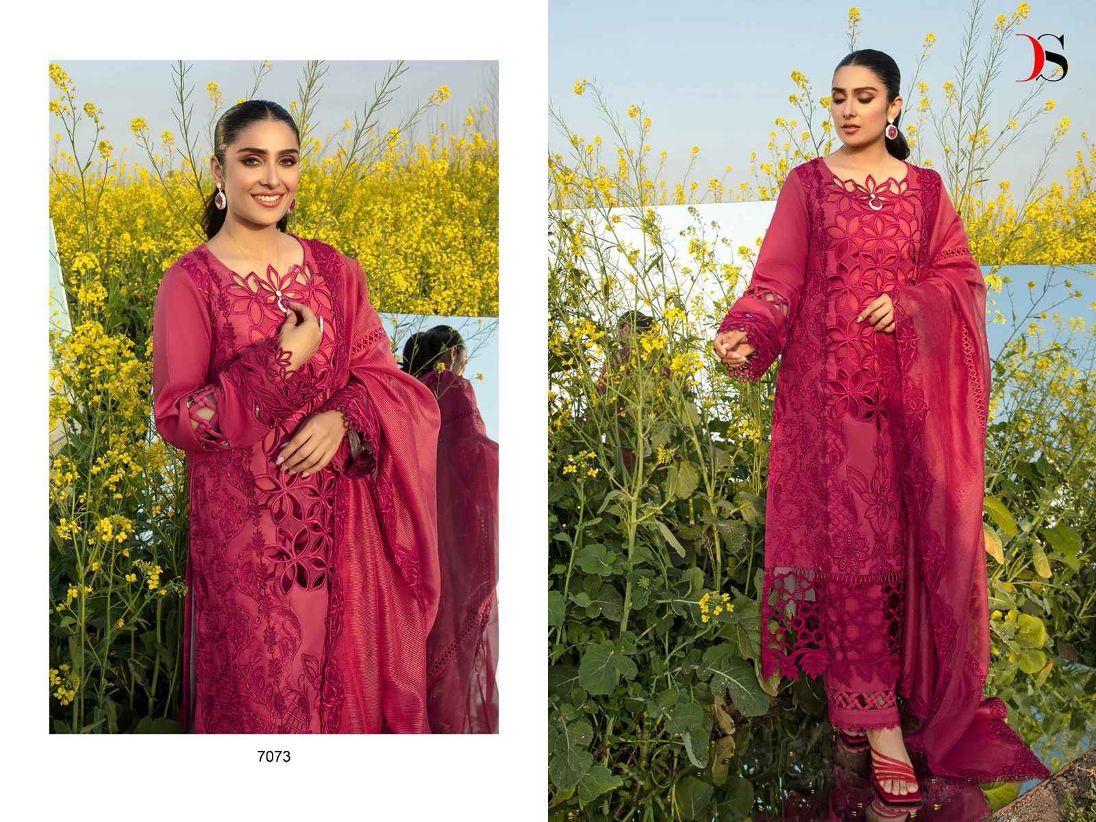 Deepsy Rangrasiya Premium Lawn 24-3 Cotton Salwar Kameez Wholesale Price ( 4 Pcs Catalog )