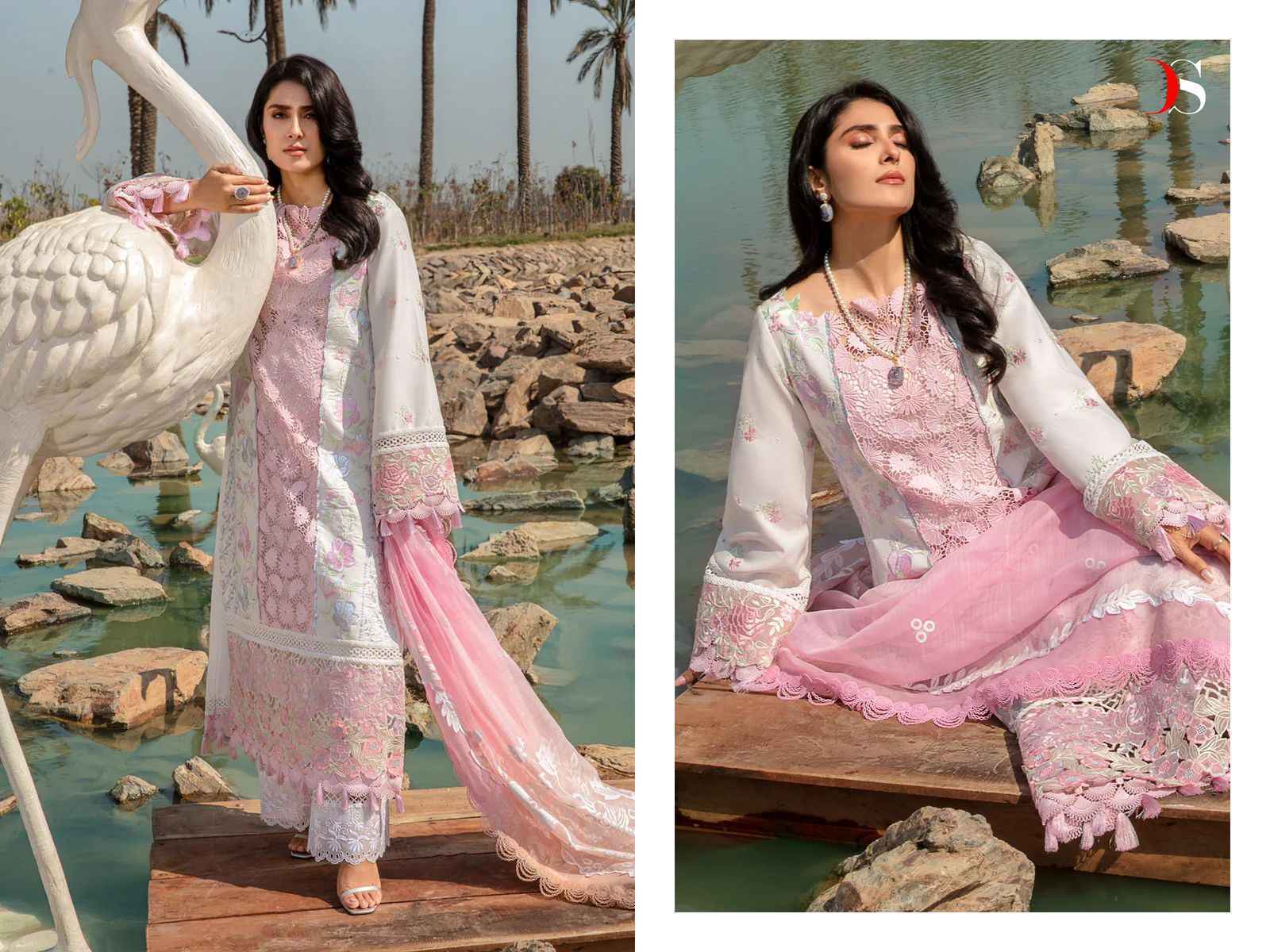 Deepsy Rangrasiya Premium Lawn 24-3 Cotton Salwar Kameez Wholesale Price ( 4 Pcs Catalog )