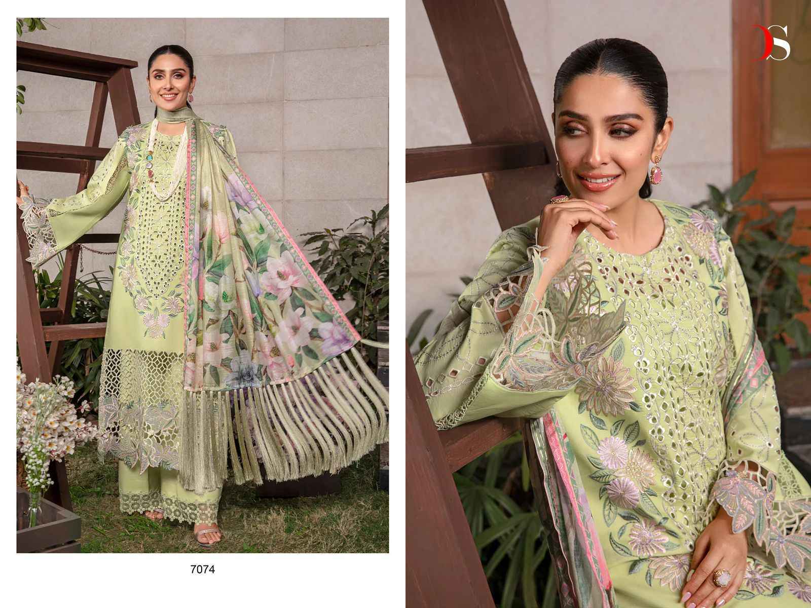 Deepsy Rangrasiya Premium Lawn 24-3 Cotton Salwar Kameez Wholesale Price ( 4 Pcs Catalog )