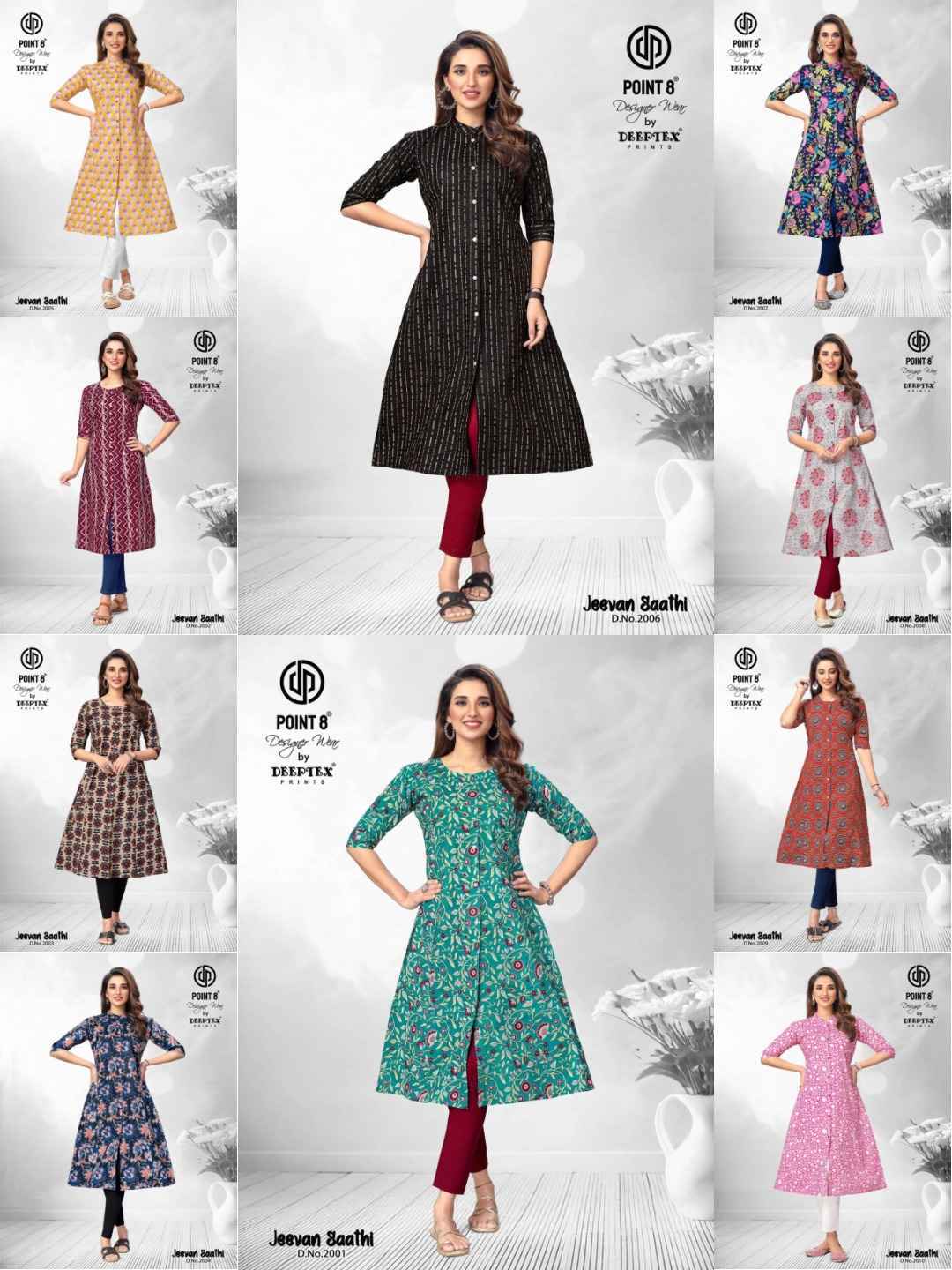 Deeptex Jeevan Saathi Vol 2 Wholesale Cotton Kurti ( 10 pcs Catalogue )
