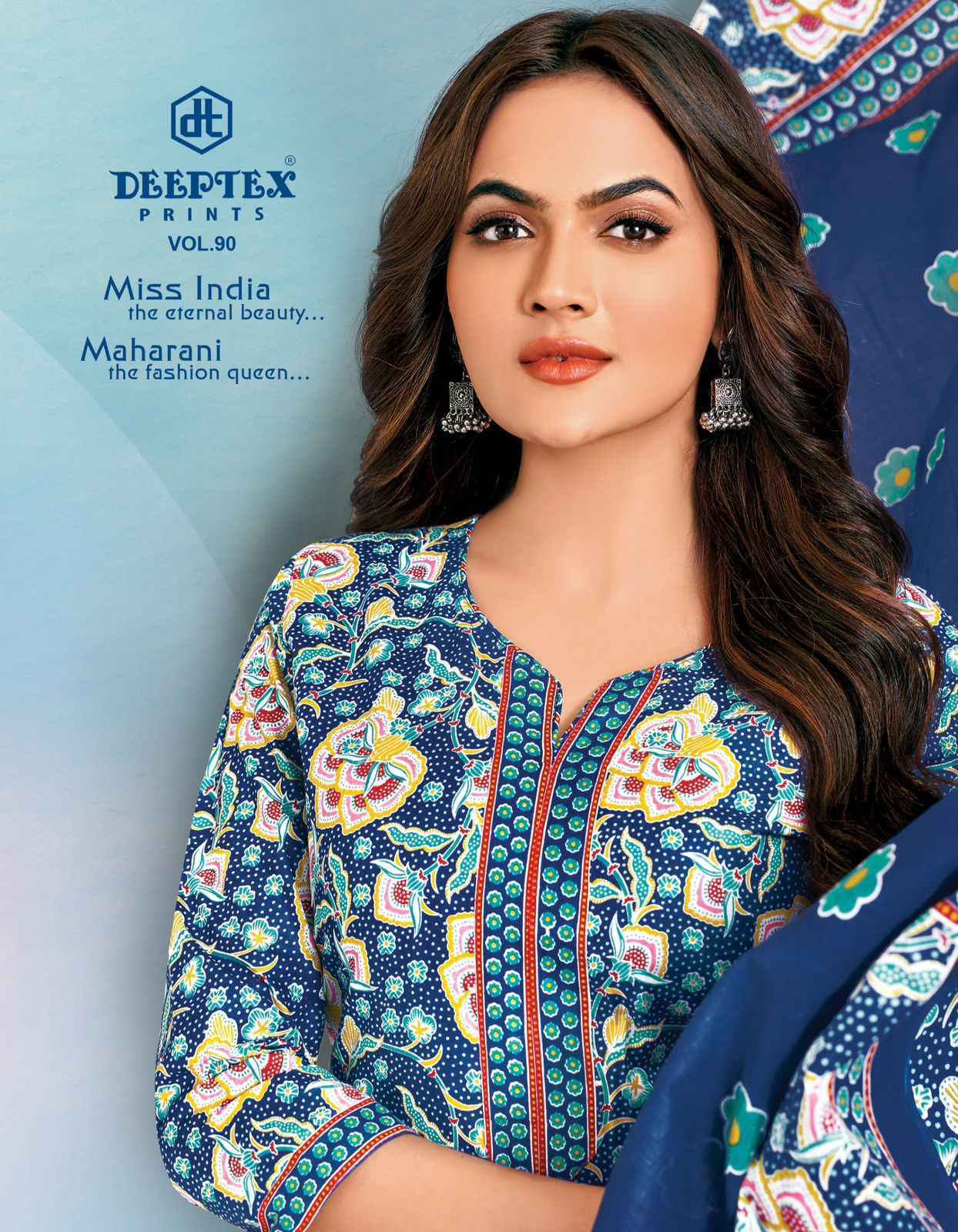 Deeptex Prints Miss India Vol 90 Suits Latest Catalog Wholesale Price ( 16 Pcs Catalog )