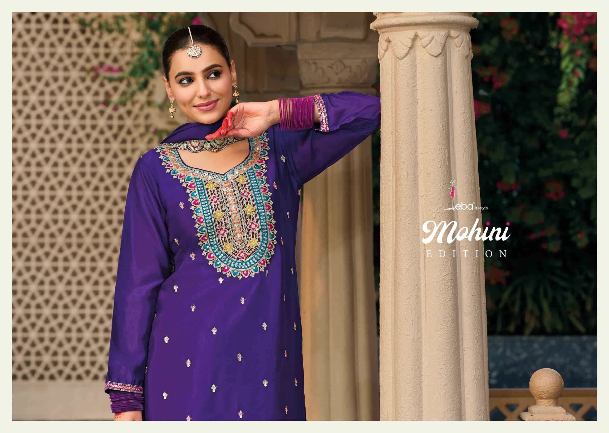 Eba Lifestyle Mohini Readymade Chinon Suit Salwar Kameez Wholesale Price ( 4 Pcs Catalog )