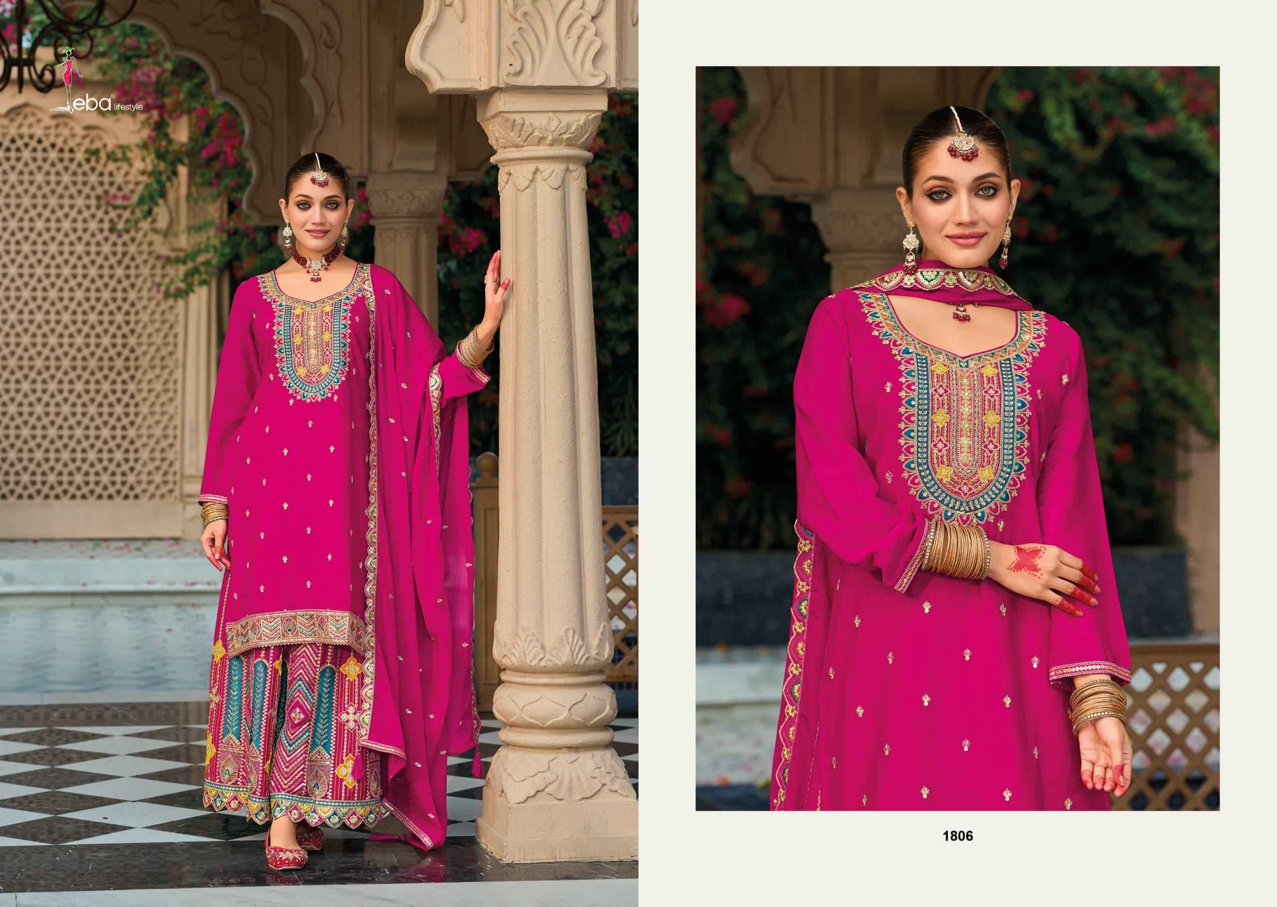 Eba Lifestyle Mohini Readymade Chinon Suit Salwar Kameez Wholesale Price ( 4 Pcs Catalog )