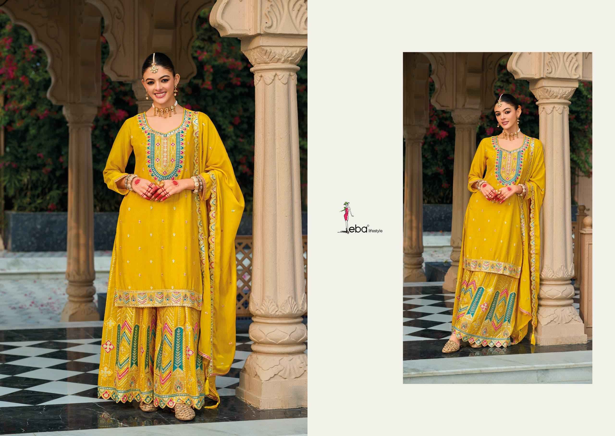 Eba Lifestyle Mohini Readymade Chinon Suit Salwar Kameez Wholesale Price ( 4 Pcs Catalog )